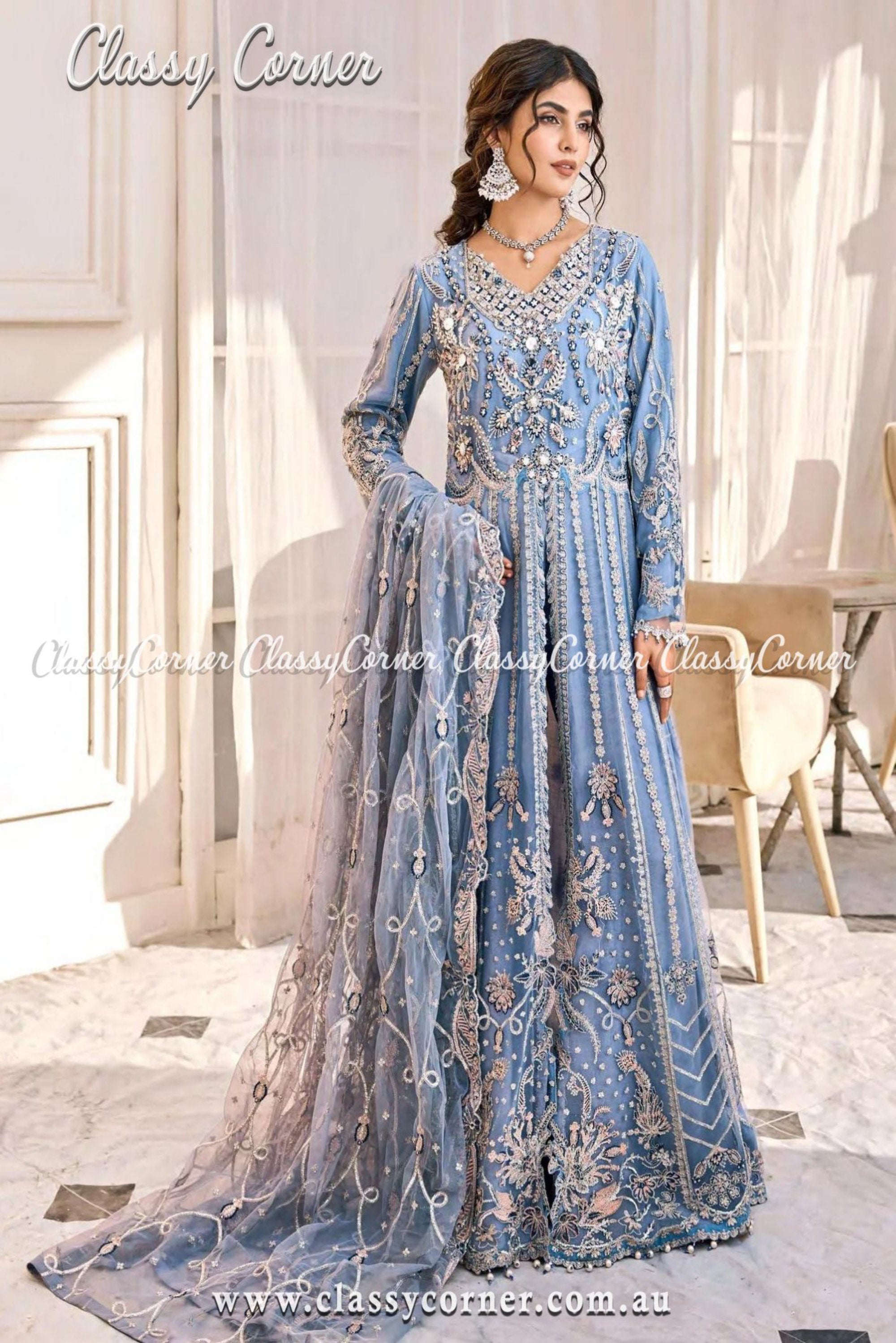 Check out our pakistani anarkali selection for the very best in unique or custom, handmade pieces from our women's clothing shops | Classy Corner