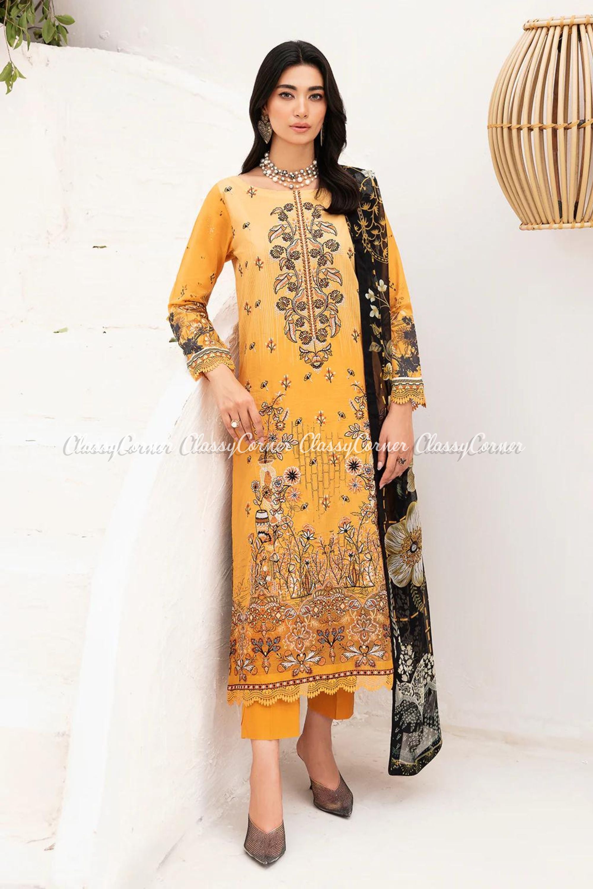 Traditional Pakistani Semi Formal Outfits
