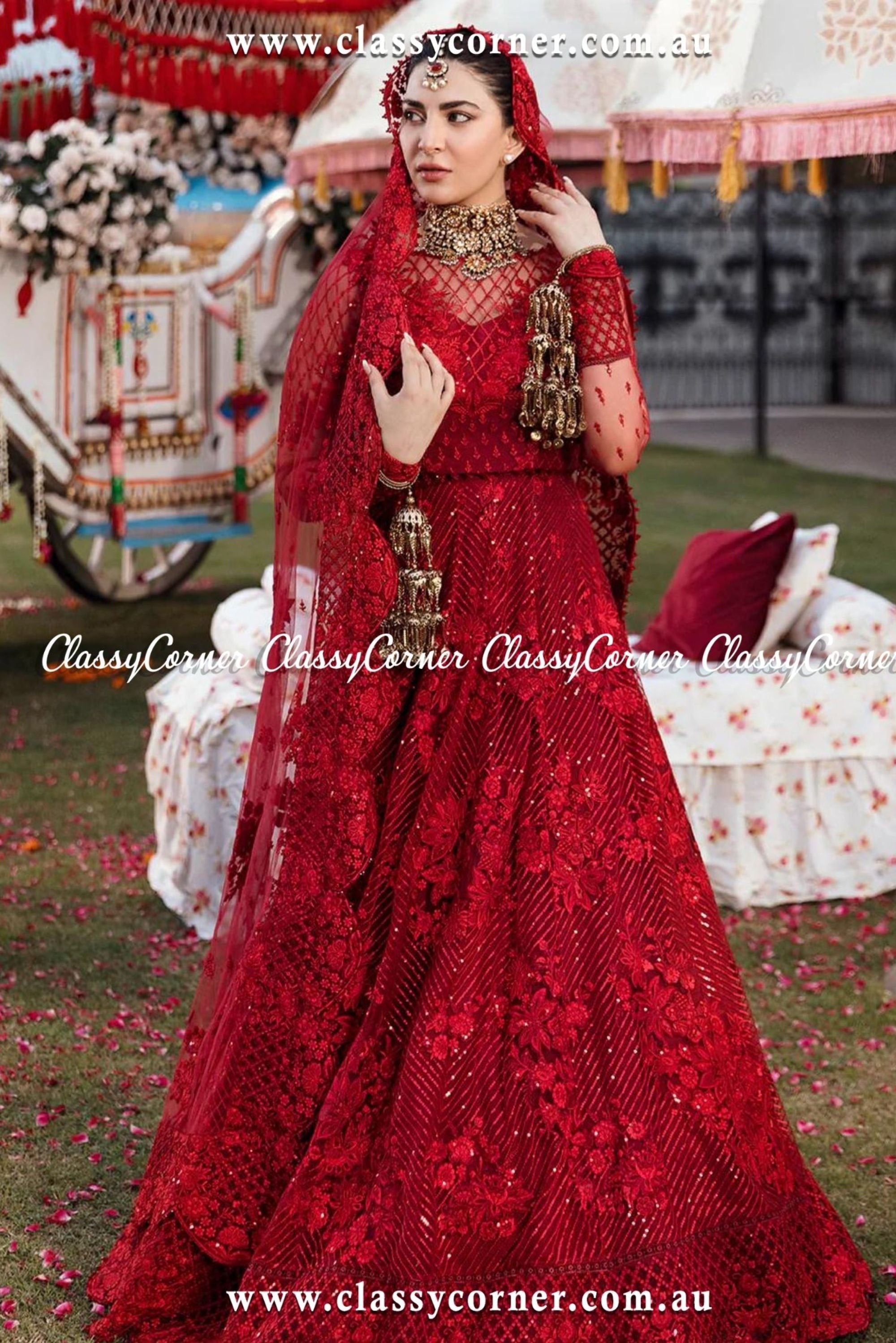 Pakistani Bridal Lehenga - Classy Corner