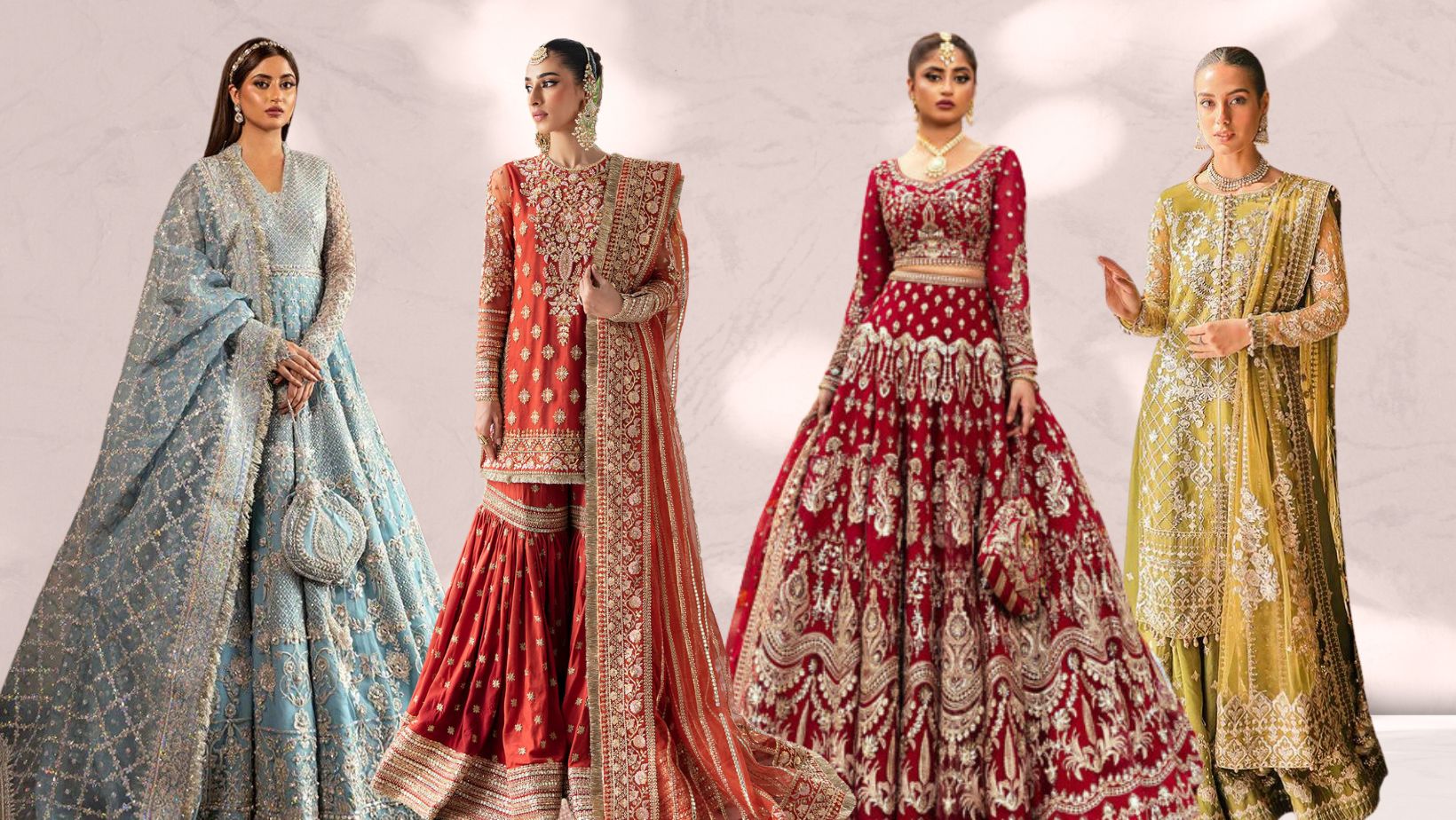 designer pakistani wedding outfits