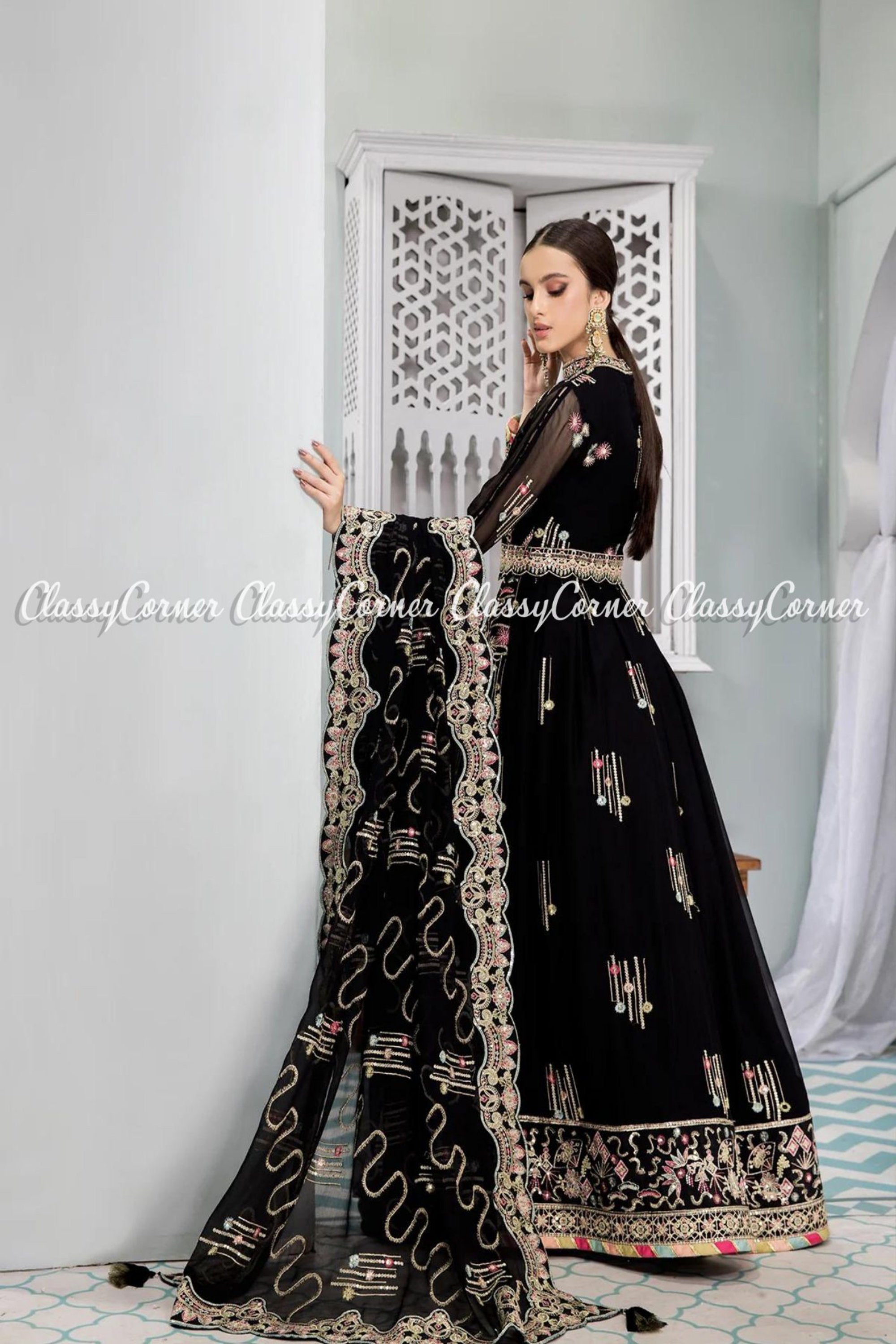 Anarkali Bridal Gown with Lehenga Pakistani Wedding Dresses Lehenga Designs