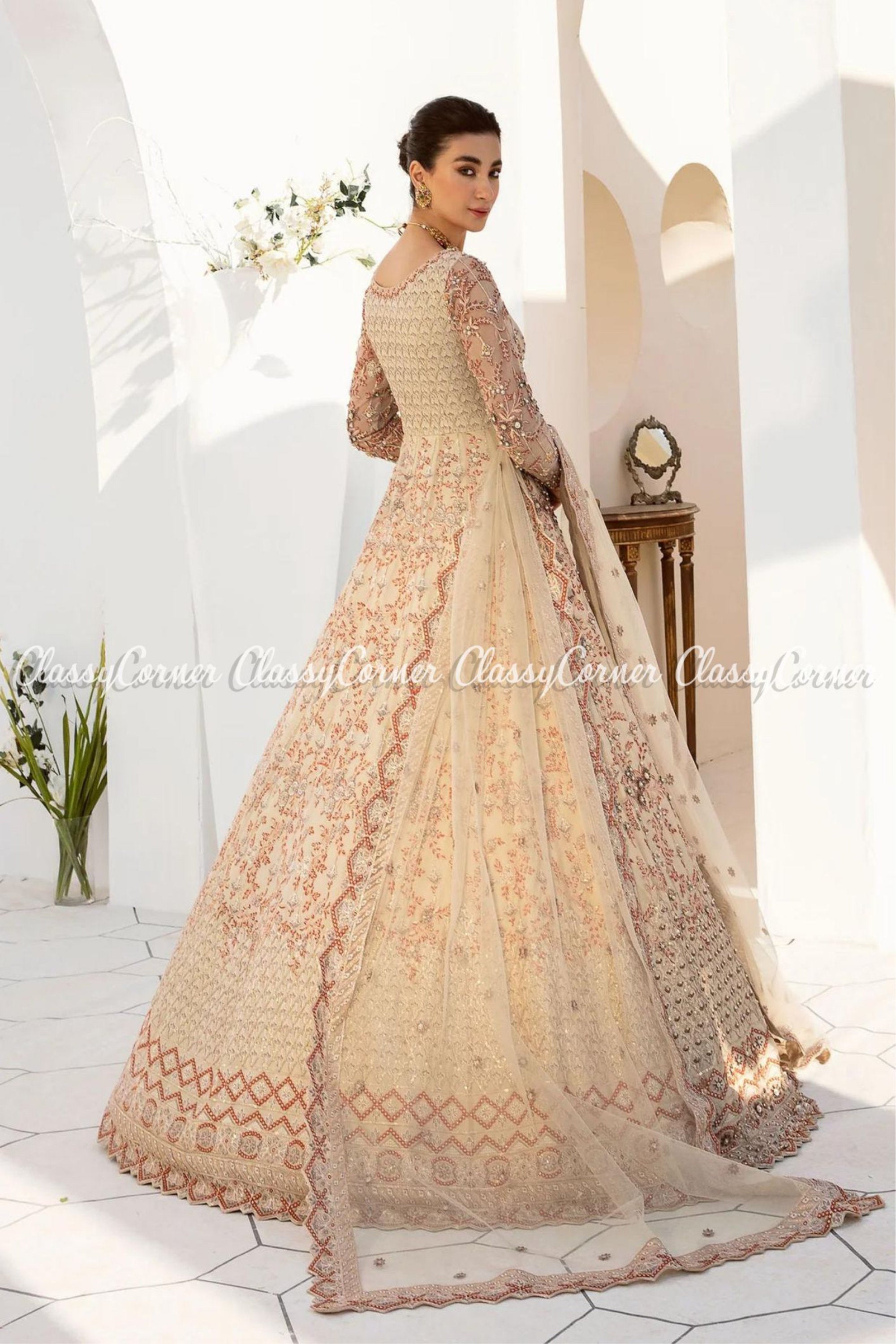 Pastel Yellow Embellished Flared Gown Design by Piri India at Pernia's Pop  Up Shop 2024