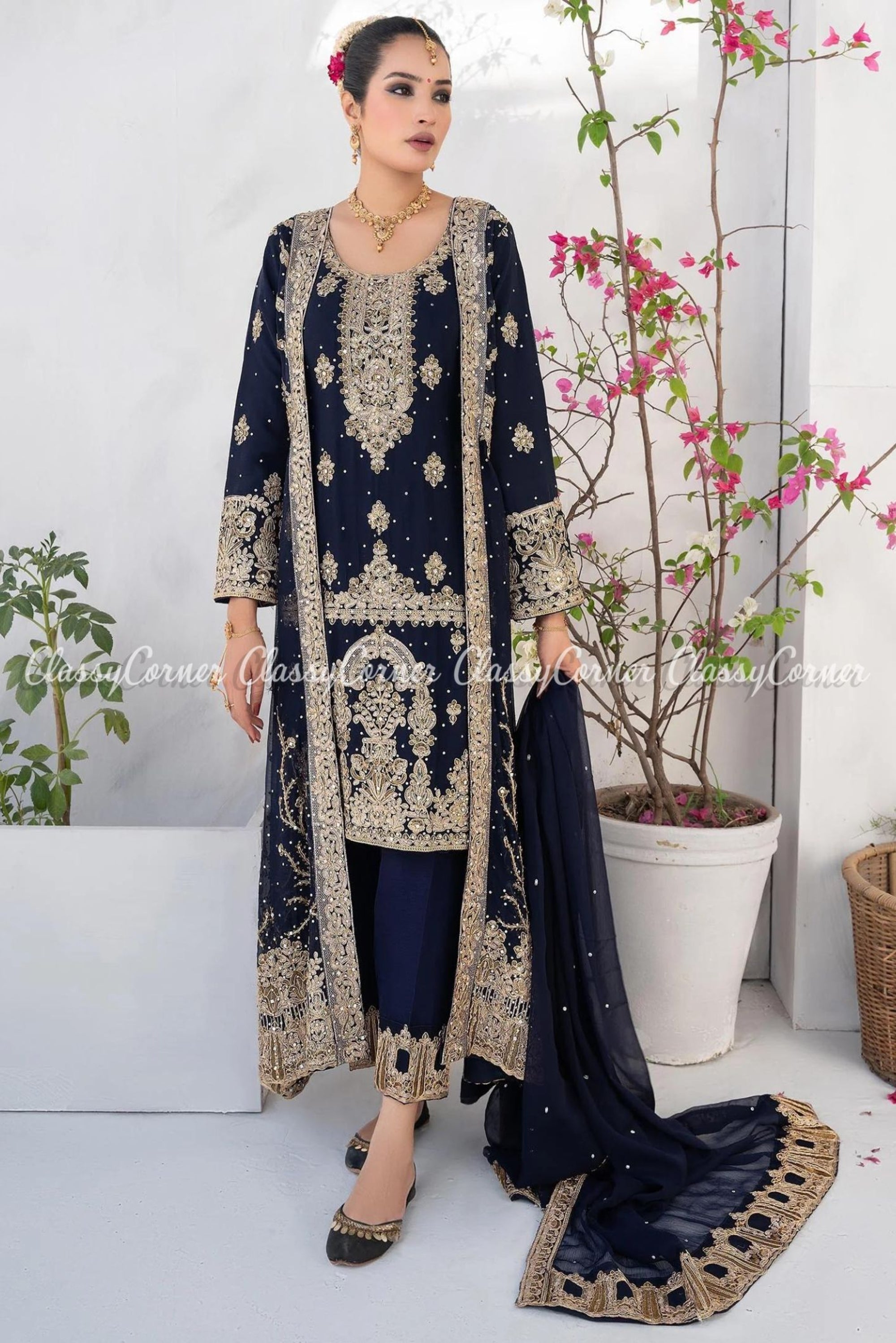 Heavy Embroidered Handwork Maroon Velvet Dress Price in Pakistan (M012452)  - 2023 Designs, Reviews & Videos