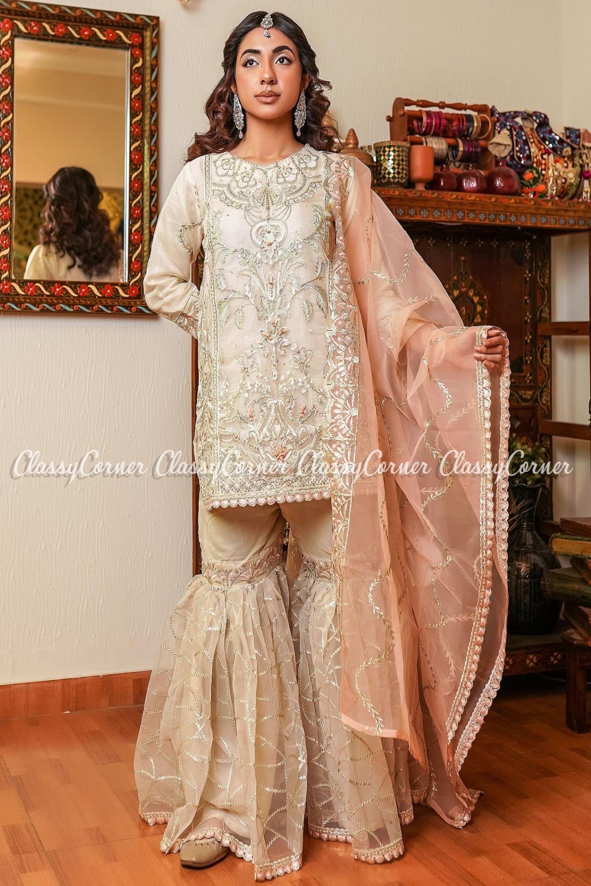 Wedding wear Sharara suit | Surat, shopping | Buy the designer Sharara suit  on this Diwali. See a lot of varieties in women's sharara suits 🔷 Click to  Shop Online: https://bit.ly/2Z6wyAt 🔷
