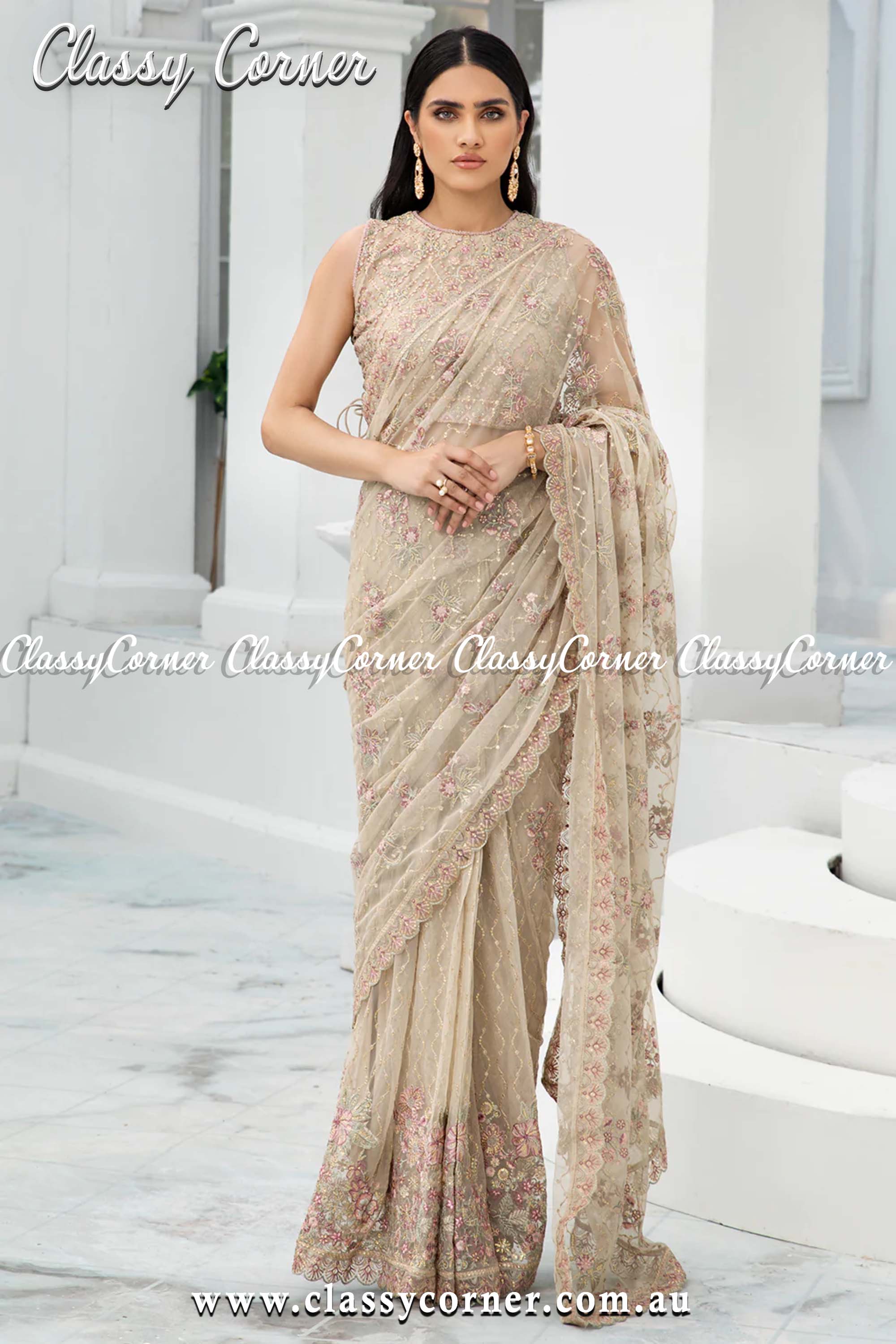Indian Designer Wedding Saree | SABHYASACHI SAREE | MARIA B SAREE –  LebaasOnline