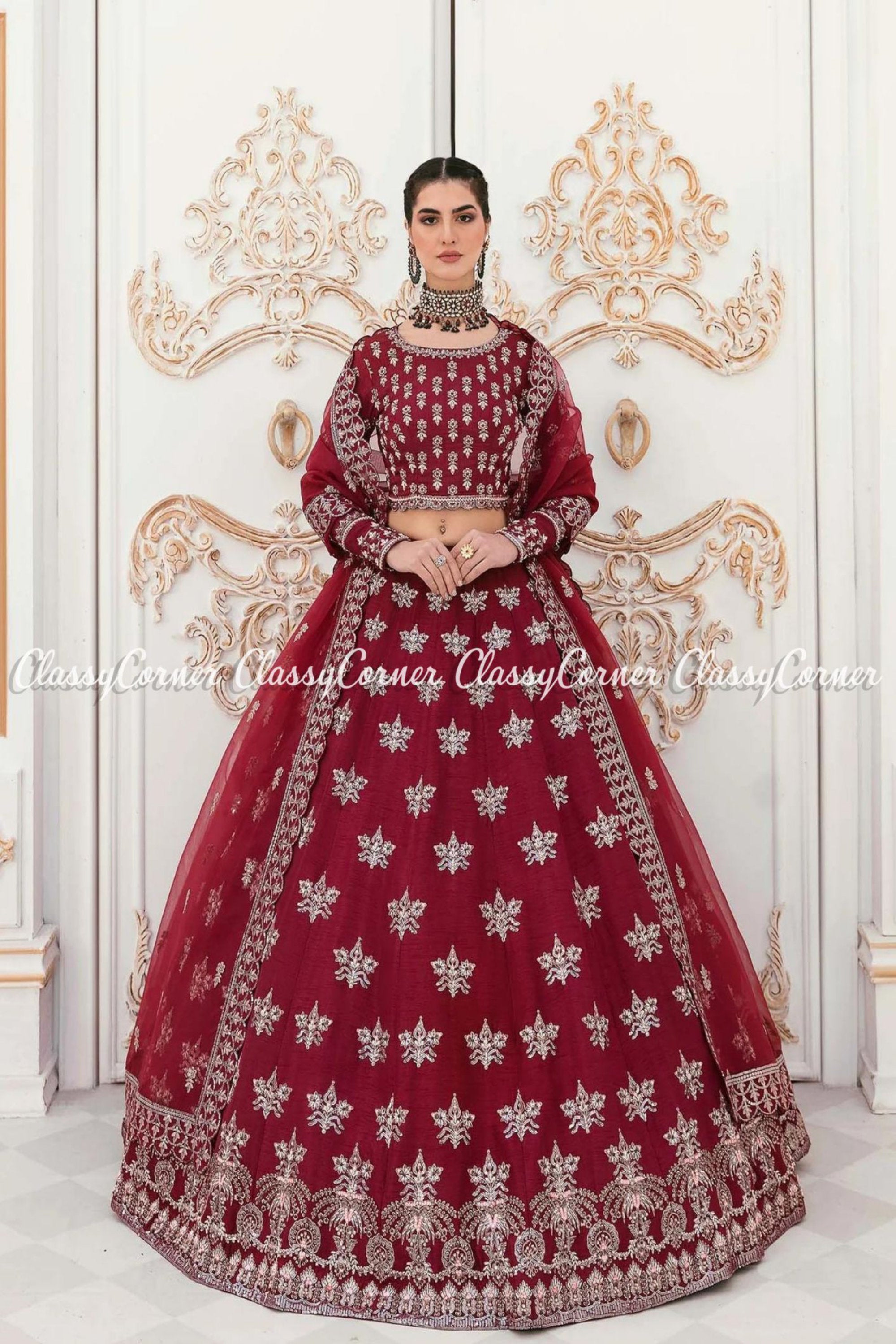 Raw Silk Hand Work Royal Raja Rani Wedding Bridal Wear at Rs 75000/piece in  Anand