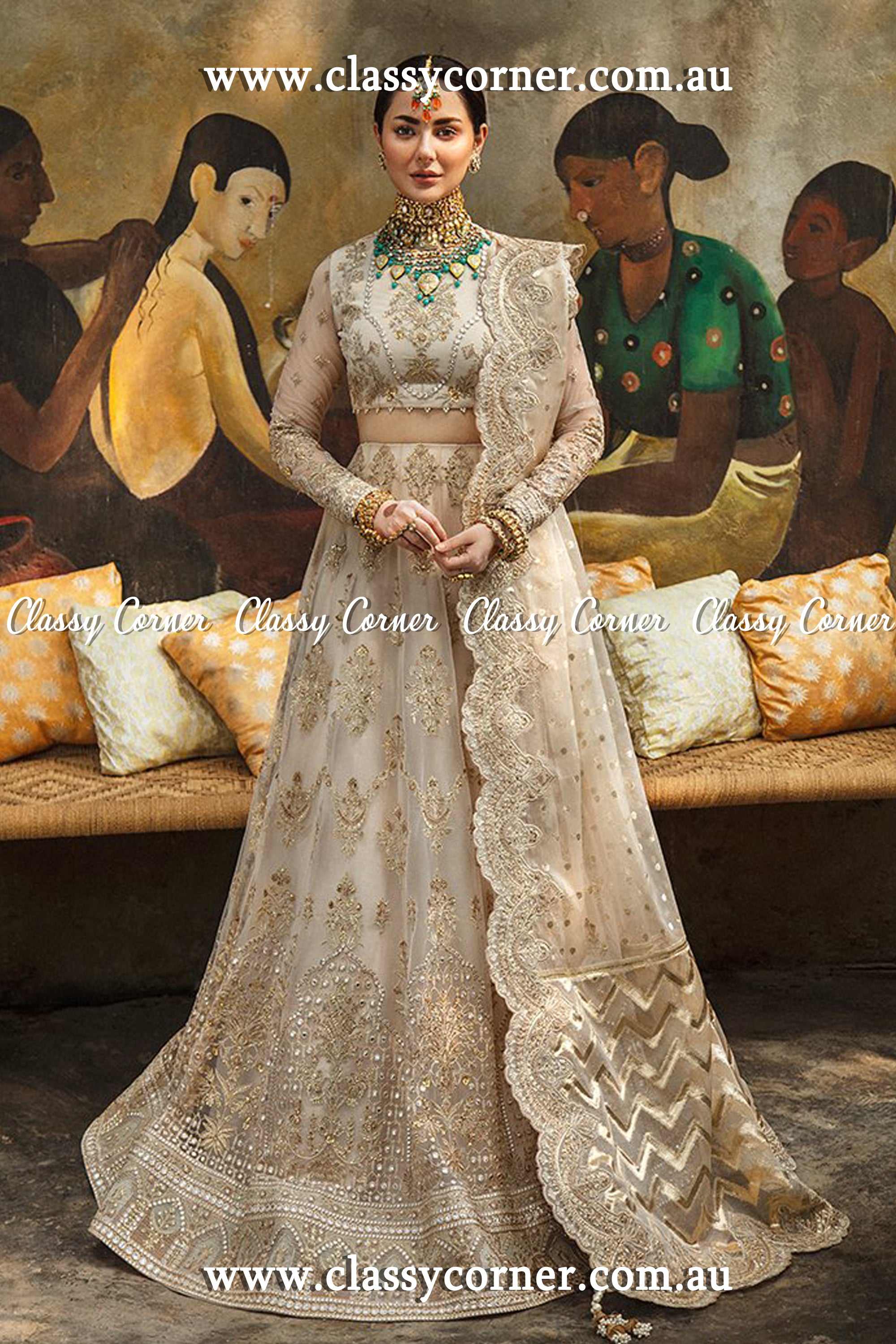 Buy White Designer Lehenga Choli with Sequence Embroidery  Work,Wedding,Party Wear |Designer Pakistani Indian Wedding Bollywood New  Women Stylish Lehenga Choli at Amazon.in
